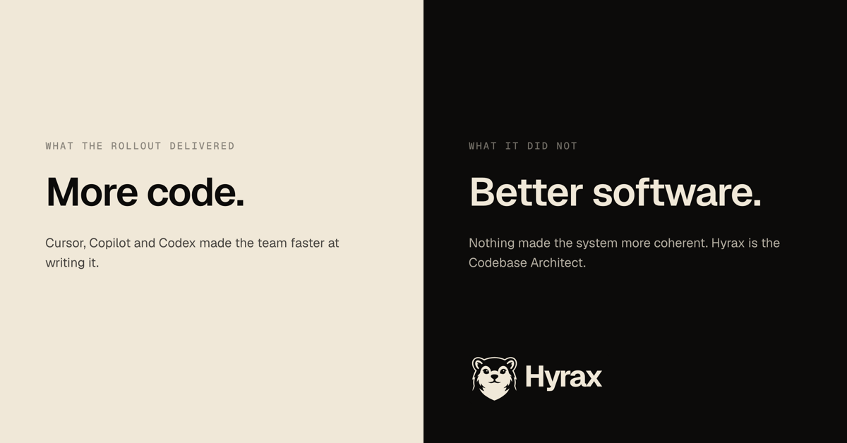 More code. Better software.
