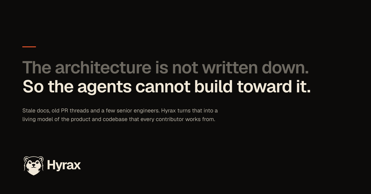 The architecture is not written down.